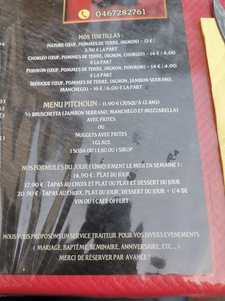 Restaurant Beziers : La Casa de Tony : Paëlla & Tapas - Menu Image 2