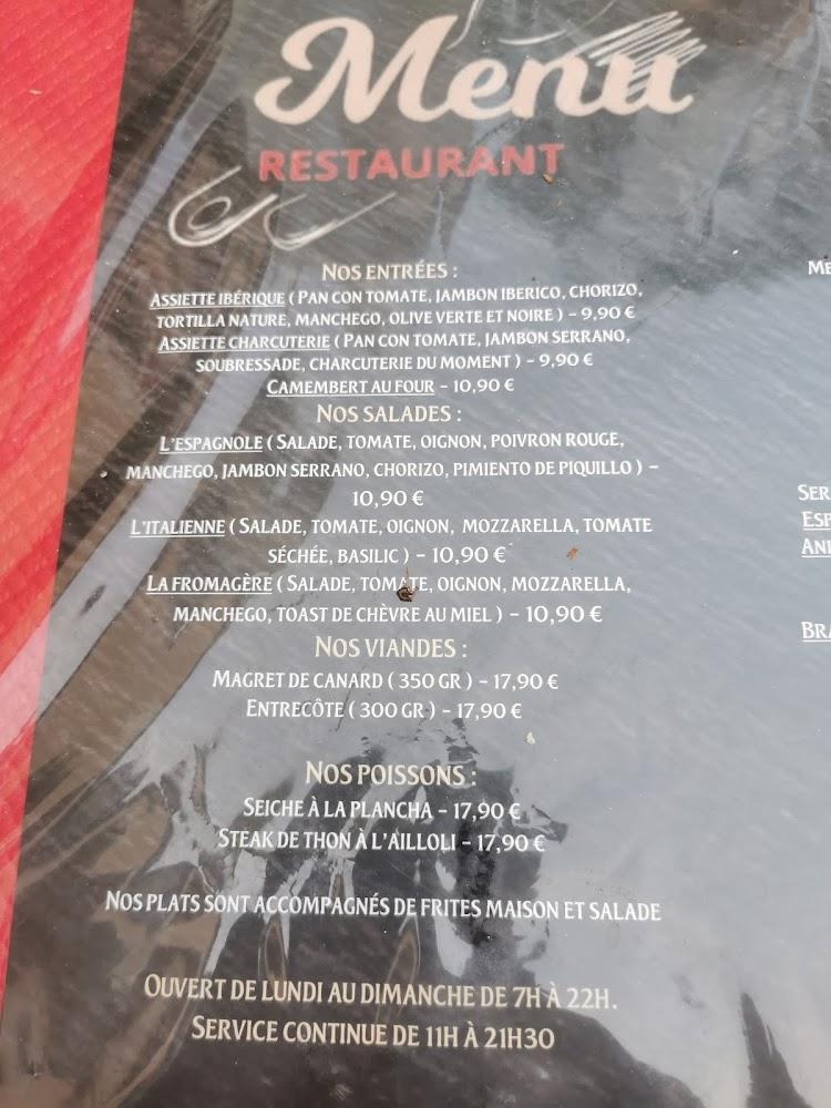 Restaurant Beziers : La Casa de Tony : Paëlla & Tapas - Menu Image 3